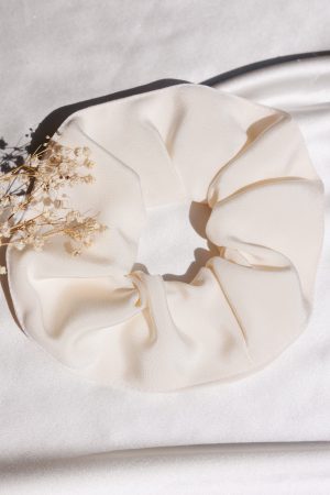 Chouchou grand modèle en drap de soie