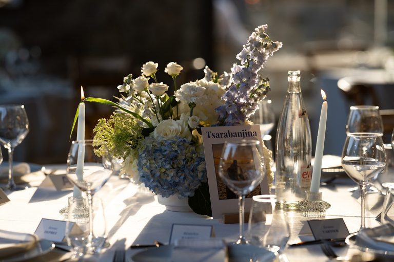 Décoration table de mariage.