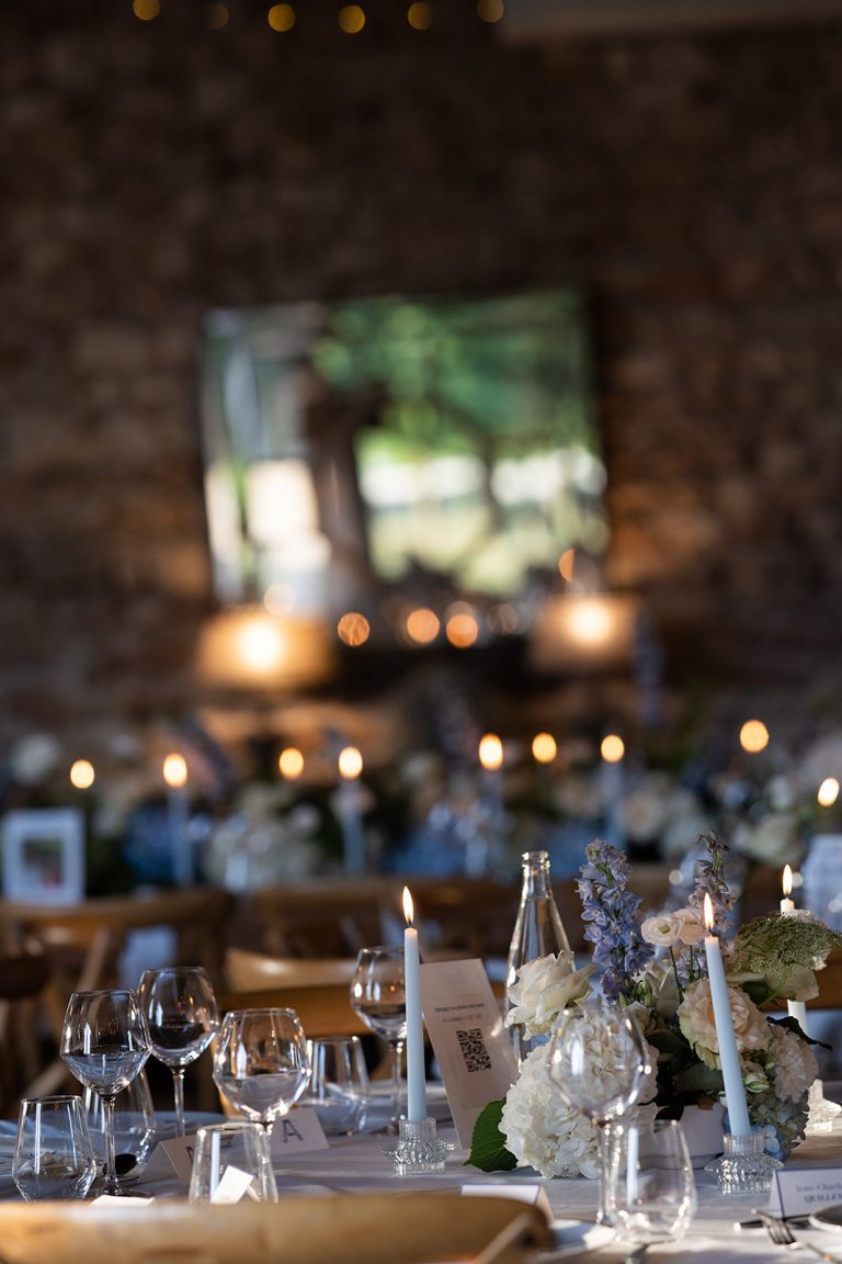 Décoration de table de mariage