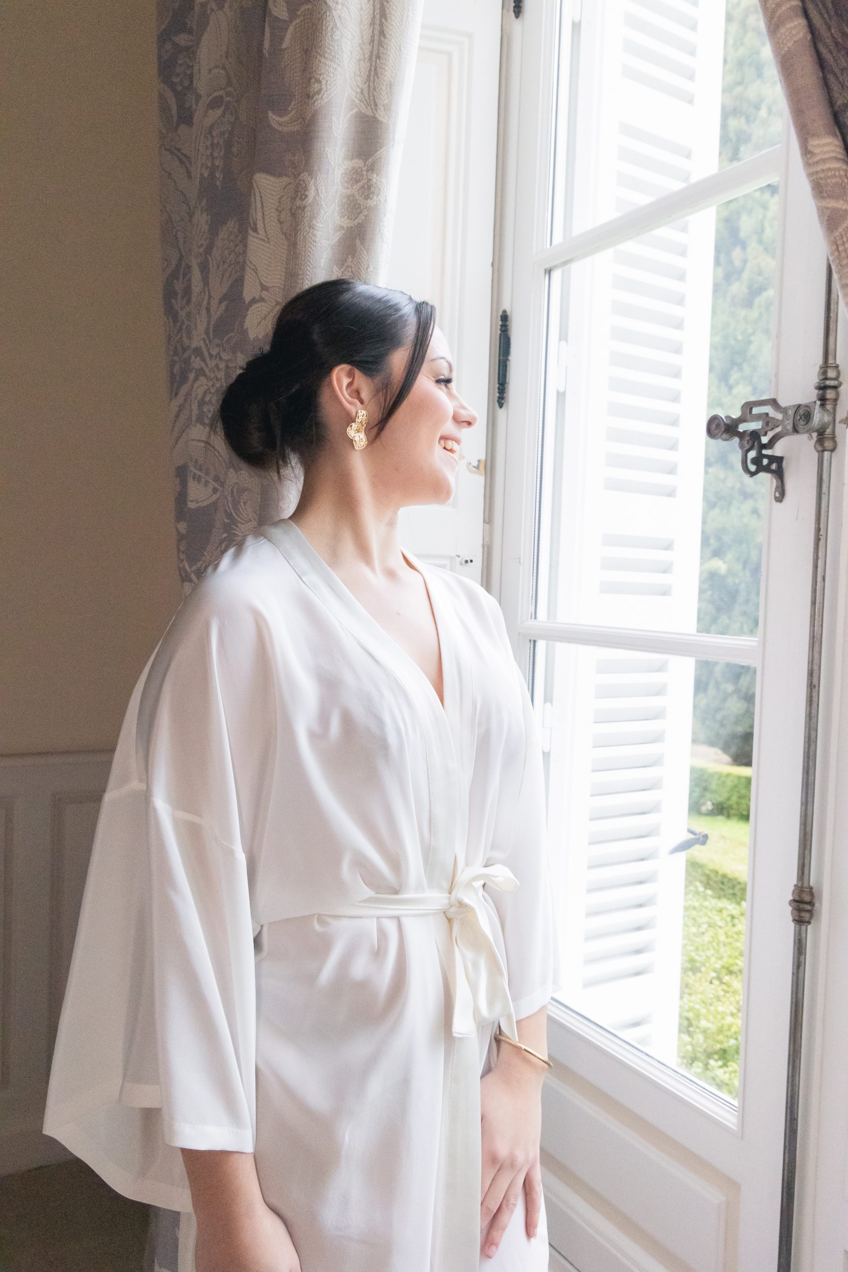 Peignoir en soie Noa