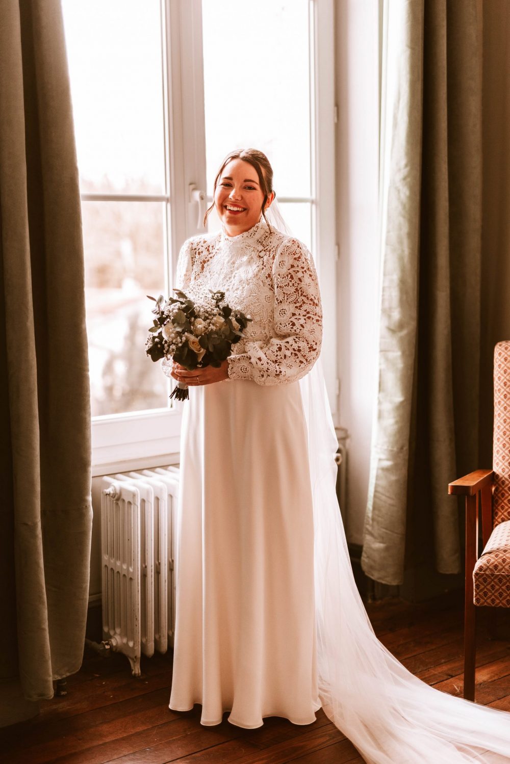 Robe de mariée sur mesure Maison Jasmée, Tours